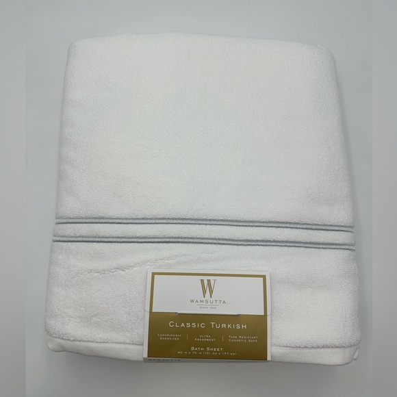 Wamsutta Bath Wamsutta Classic Turkish Bath Sheet Color Silver Pcs